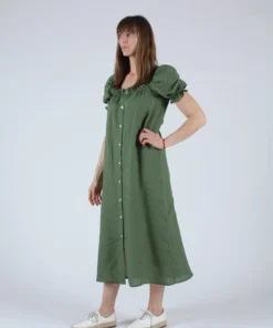 Sleeper Dresses Brigitte Maxi Dress Cypress Green