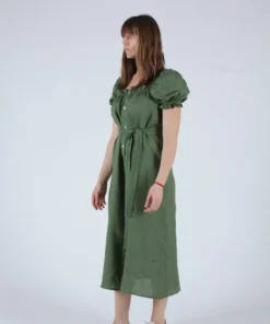 Sleeper Dresses Brigitte Maxi Dress Cypress Green
