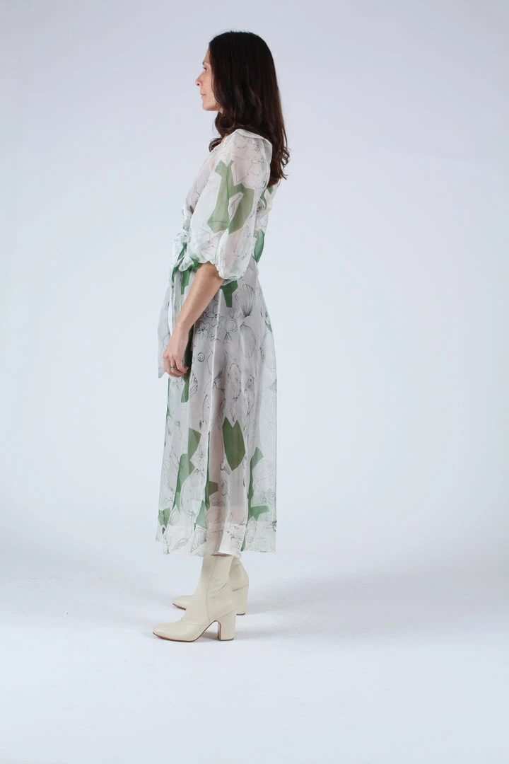 Kamperett Dresses Loretta Silk Organza Midi Dress Memories Print 5 Kamperett Dresses Loretta Silk Organza Midi Dress Memories Print