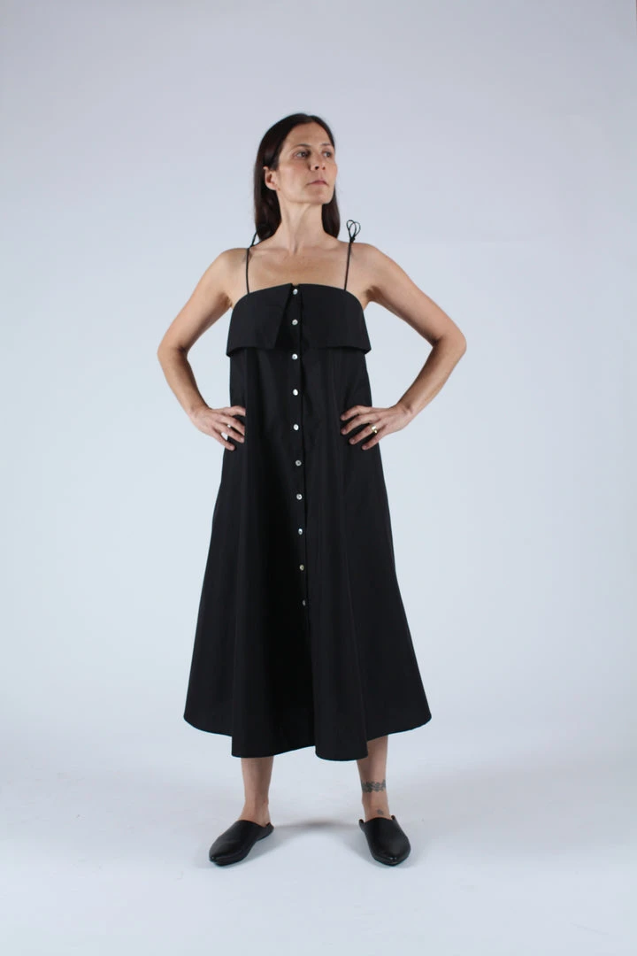 Kamperett Anis Cotton Dress Black 4 Kamperett Anis Cotton Dress Black