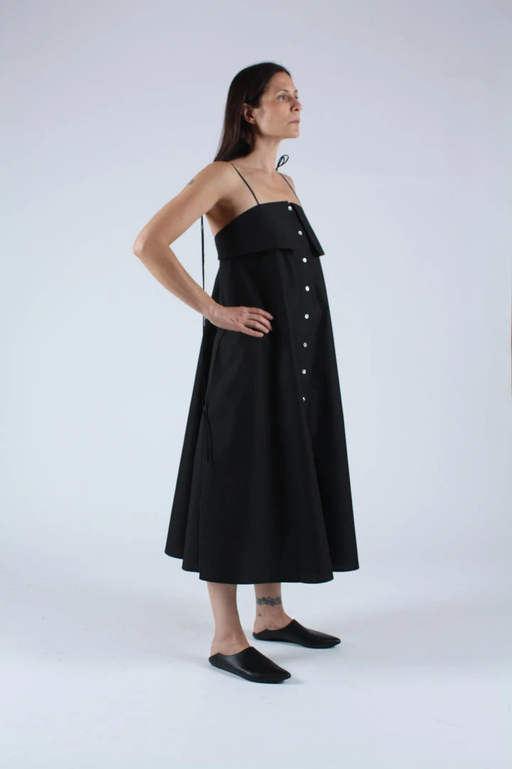 Kamperett Anis Cotton Dress Black 5 Kamperett Anis Cotton Dress Black