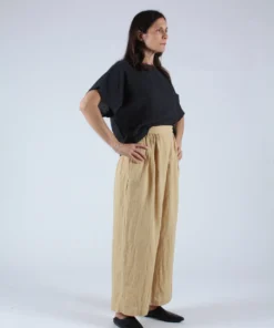 Black Crane Sack Pants Tan