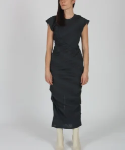 Rachel Comey New Delirium Dress Charcoal Pucker Dresses