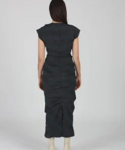Rachel Comey New Delirium Dress Charcoal Pucker Dresses