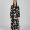 Rachel Comey Cessation Dress Black Psychedelic Floral