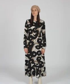 Rachel Comey Cessation Dress Black Psychedelic Floral