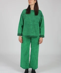 Rachel Comey Barter Top Green Acid Wash