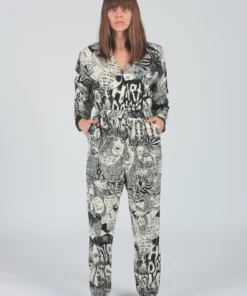 Rachel Comey Pants Glitch Jumpsuit Black Chatter