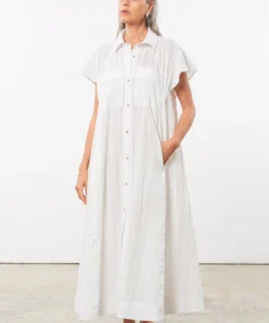 Mara Hoffman Aimilios Dress White