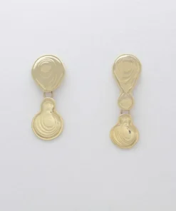 Leigh Miller Jewelry Double Drop Earrings Brass