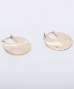 Leigh Miller Jewelry Small Pailette Earring Brass