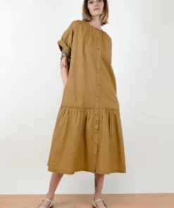 Micaela Greg Sale Cleo Dress Golden