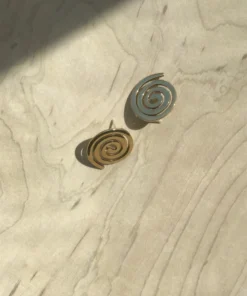 Modern Weaving Coil Studs Brass