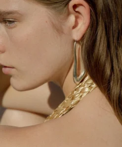 Leigh Miller Lanky Hoops Brass Jewelry