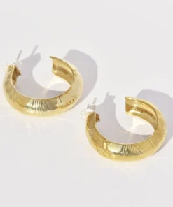 Leigh Miller Marbelized Hoop Brass Jewelry