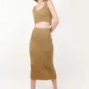 Micaela Greg Sale Rae Rib Skirt Bronze