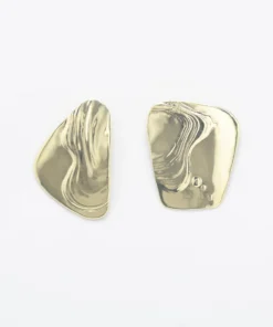 Leigh Miller Jewelry Splatter Earrings Brass